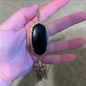 Kendra Scott Rayne Gold Black Necklace